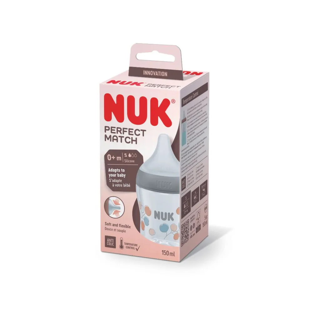 NUK Perfect Match PP sutteflaske 150 ml - Twig- Sutteflasker