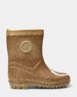 Sofie Schnoor Kids Perla Gummistøvler - Champagne- Lange Gummistøvler