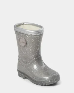 Sofie Schnoor Kids Perla Gummistøvler - Silver- Lange Gummistøvler