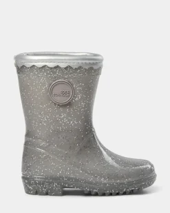 Sofie Schnoor Kids Perla Gummistøvler - Silver- Lange Gummistøvler