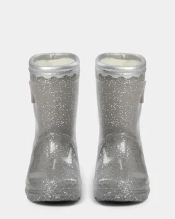 Sofie Schnoor Kids Perla Gummistøvler - Silver- Lange Gummistøvler