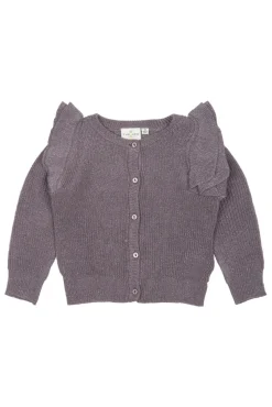 The New Siblings Perle Strik Glitter Cardigan - GRAY RIDGE- Cardigans, Veste & Trøjer