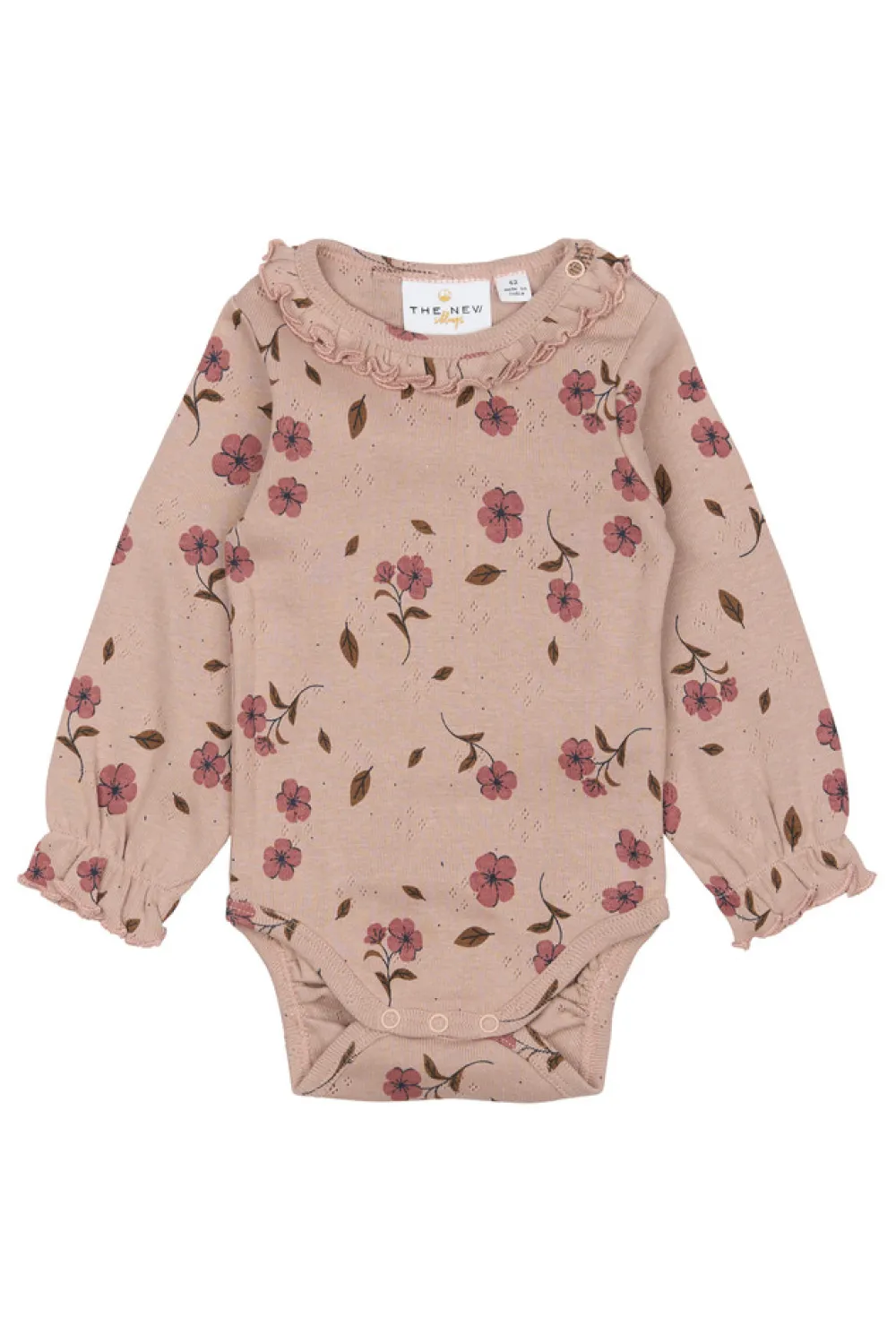 The New Siblings Picole Pointelle Body langærmet - Adobe rose- Bodystocking Langærmet