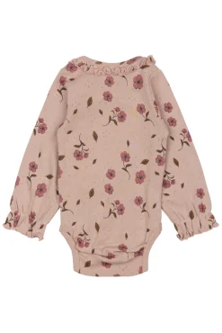 The New Siblings Picole Pointelle Body langærmet - Adobe rose- Bodystocking Langærmet