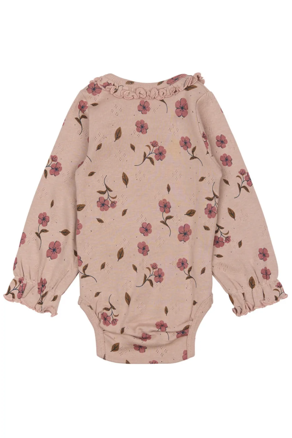 The New Siblings Picole Pointelle Body langærmet - Adobe rose- Bodystocking Langærmet