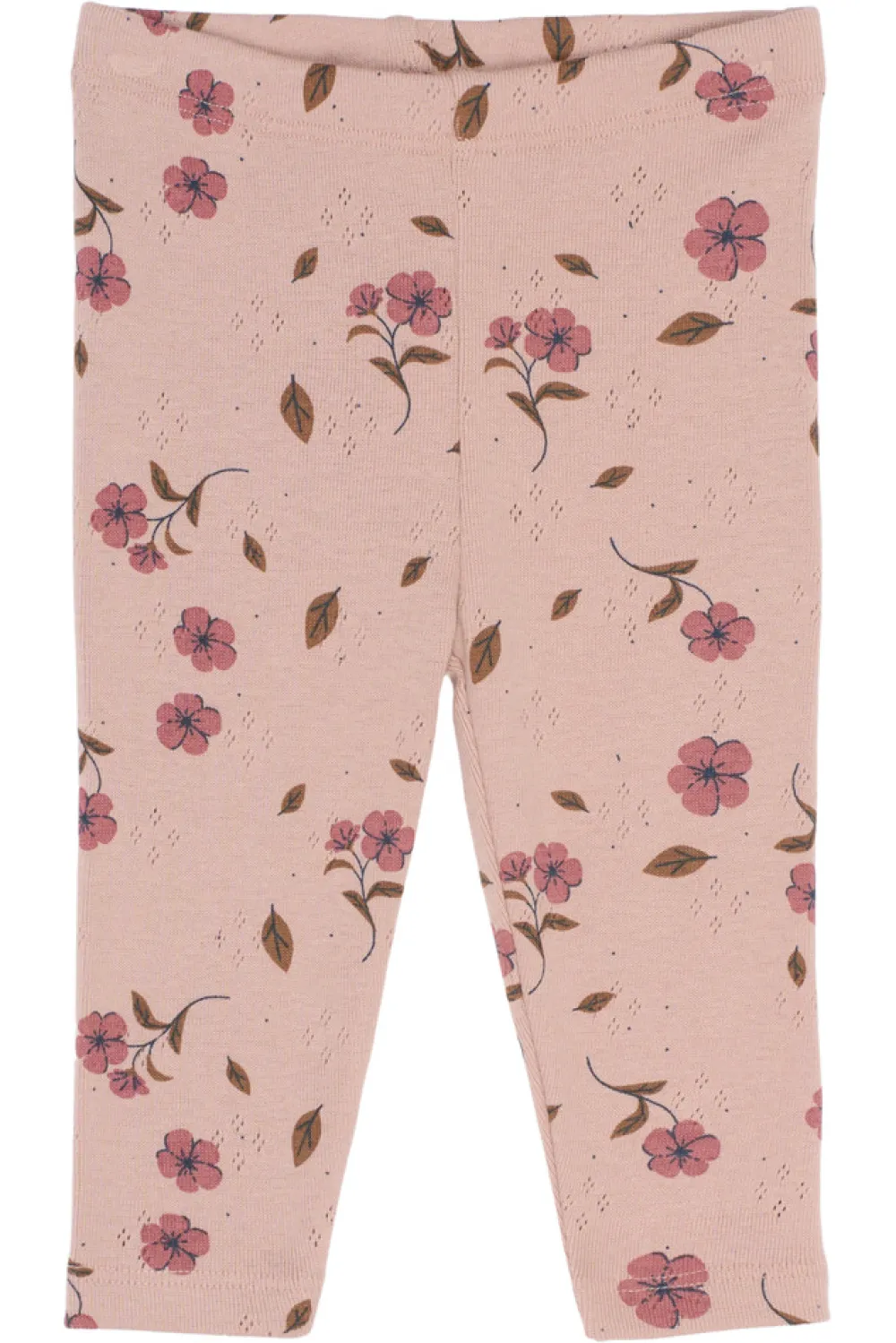 The New Siblings Picole Pointelle Leggings - Adobe rose- Leggings