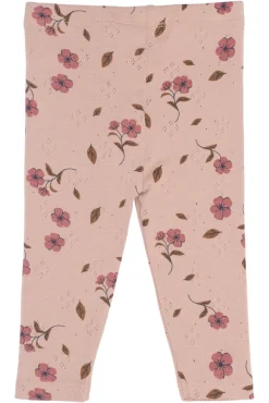 The New Siblings Picole Pointelle Leggings - Adobe rose- Leggings