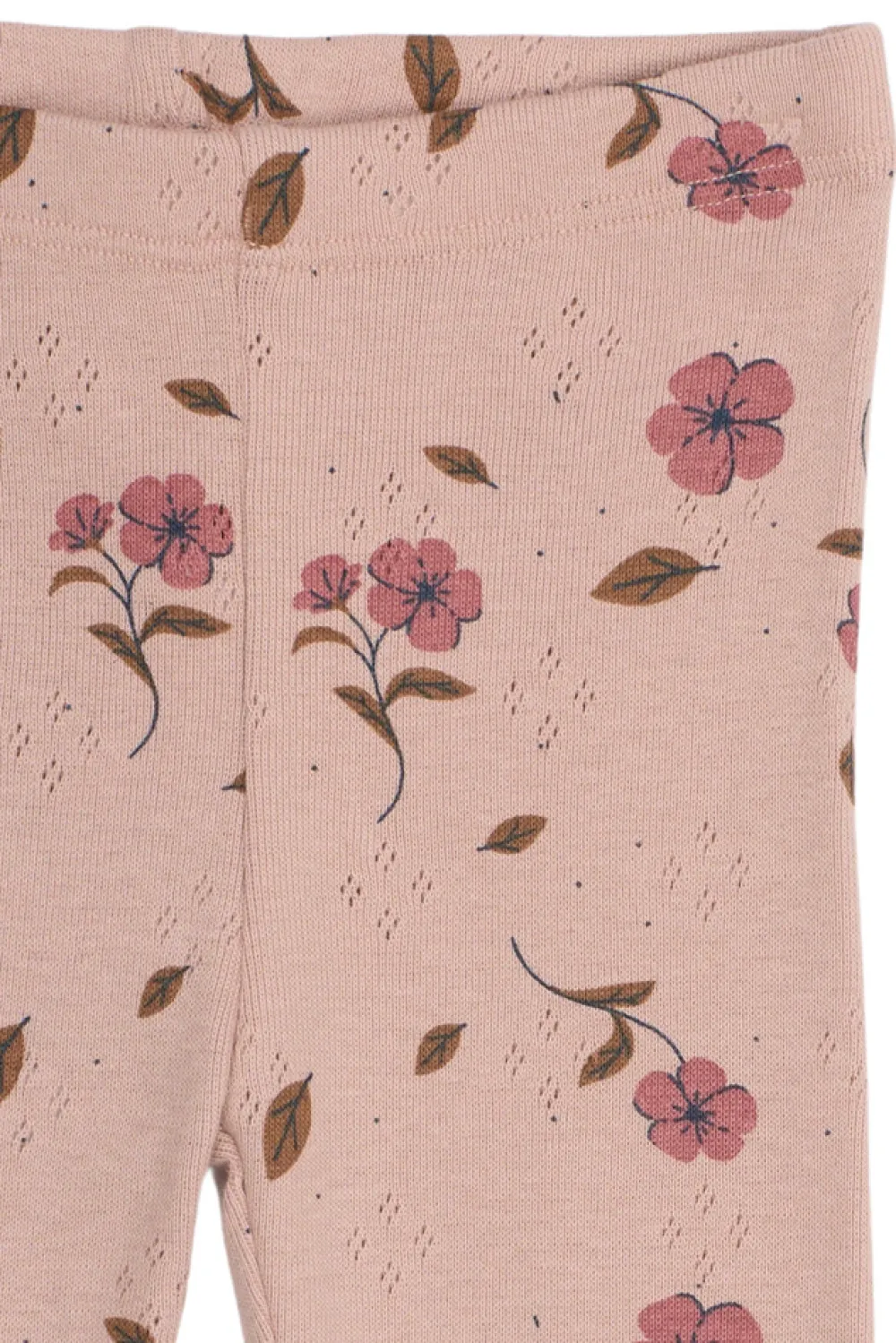 The New Siblings Picole Pointelle Leggings - Adobe rose- Leggings