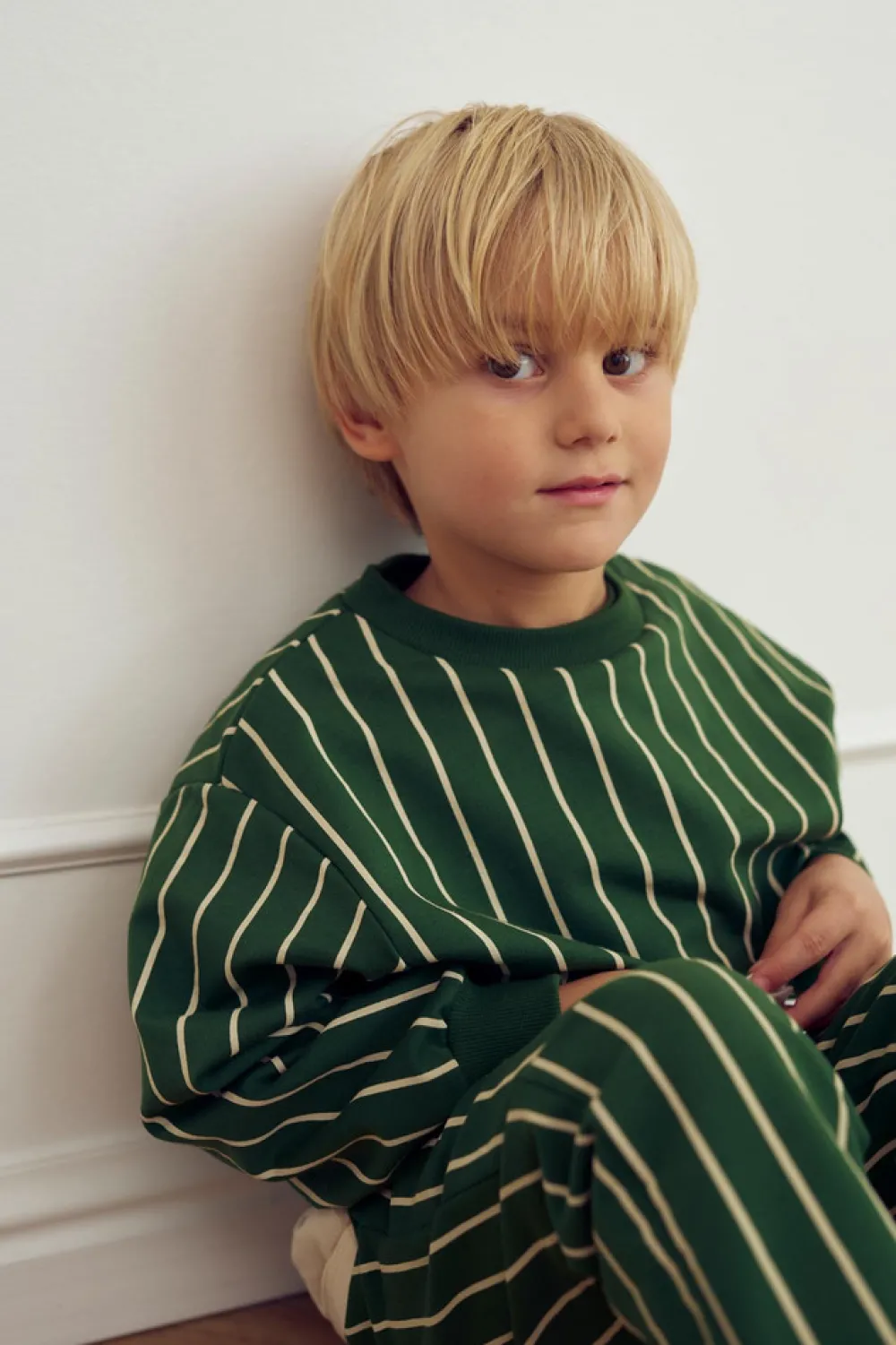 Müsli Pinstripe Sweattrøje - 690000266- Cardigans, Veste & Trøjer