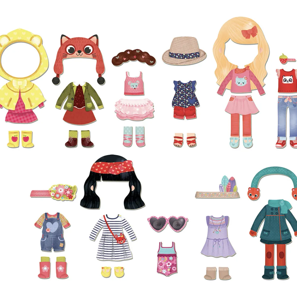 Vilac Påklædningsdukke - Magnetisk- Magnetlegesæt