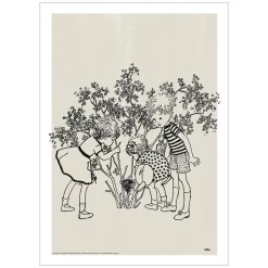 Poster & Frame Plakat - Astrid Lindgren - Lotta - fugle rede 50x70-Børn Plakater