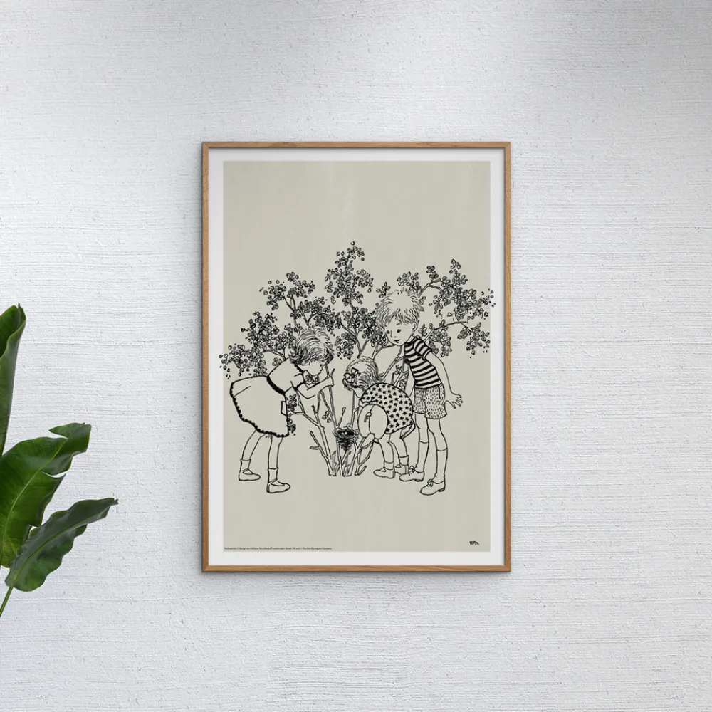 Poster & Frame Plakat - Astrid Lindgren - Lotta - fugle rede 50x70-Børn Plakater