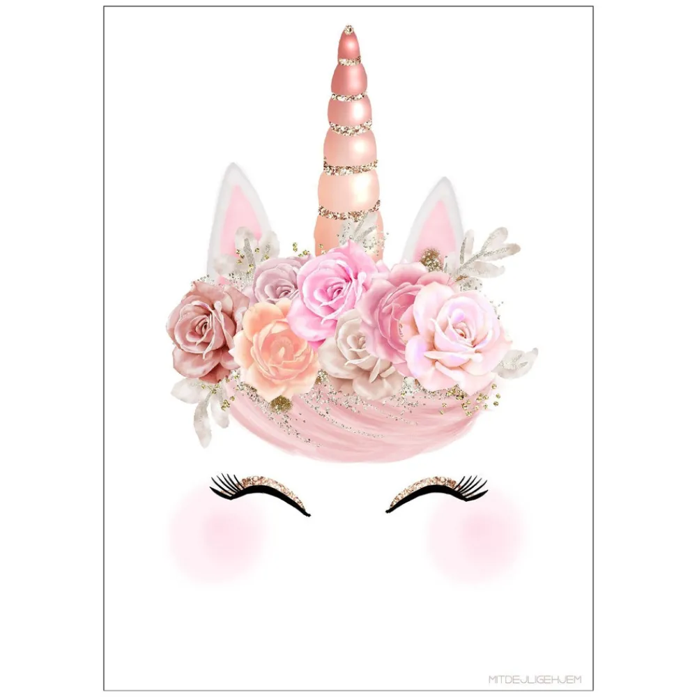 Poster & Frame Plakat - Enhjørning A3-Børn Plakater