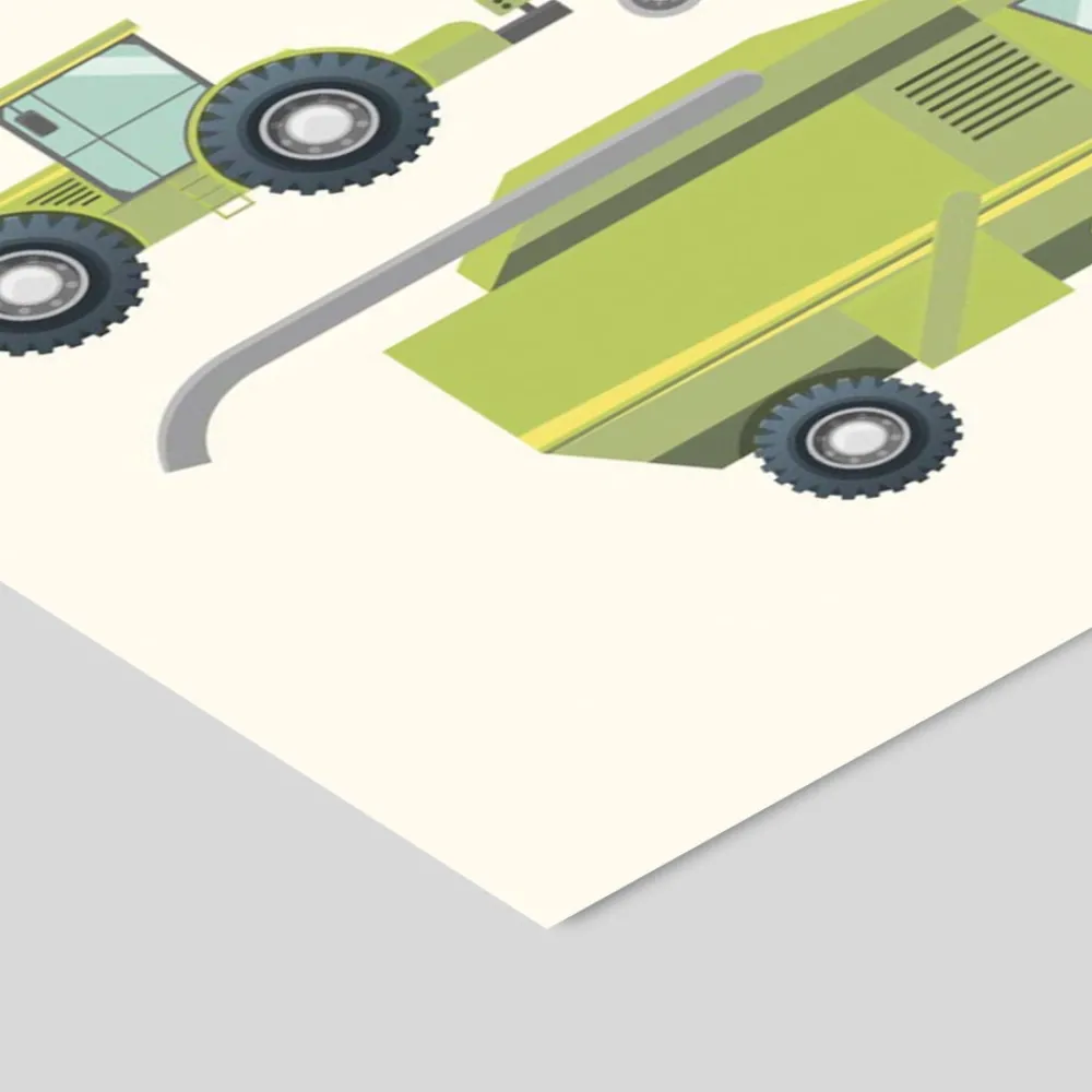 Poster & Frame Plakat - Landbrugsmaskiner A3-Børn Plakater