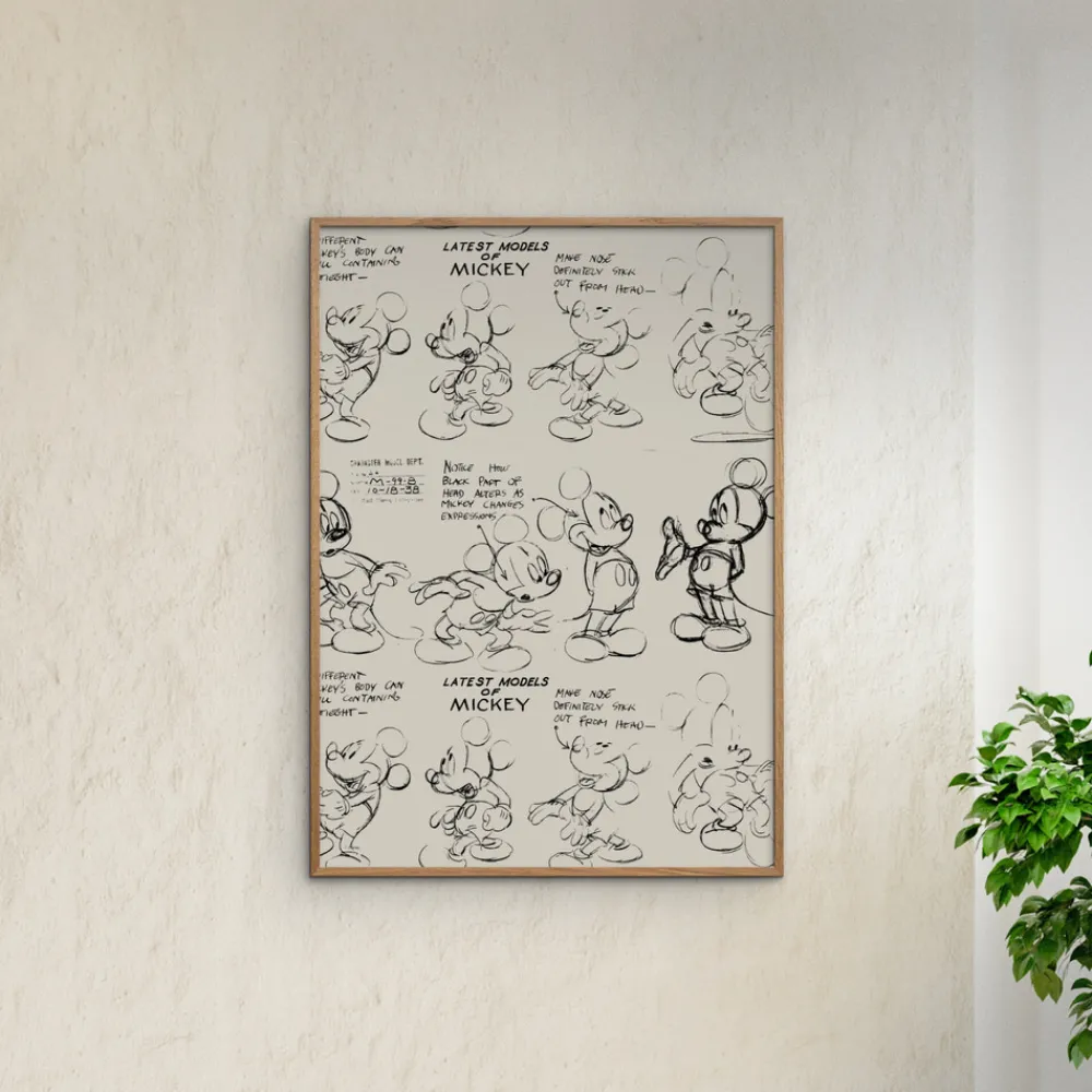 Poster & Frame Plakat - Mickey Mouse 30x40-Børn Plakater