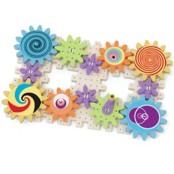 QUERCETTI Play Eco+ Kaleido Gears - byggesæt med tandhjul- Små Byggesæt