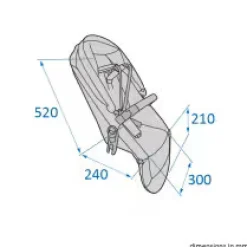 Maxi-Cosi Plaza plus - essential black- Kombivogne Med Ergonomiske Sæder