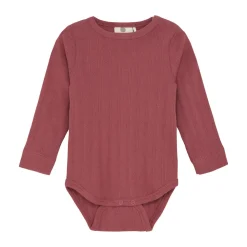 En Fant Pointelle Body Langærmet - 4598- Bodystocking Langærmet
