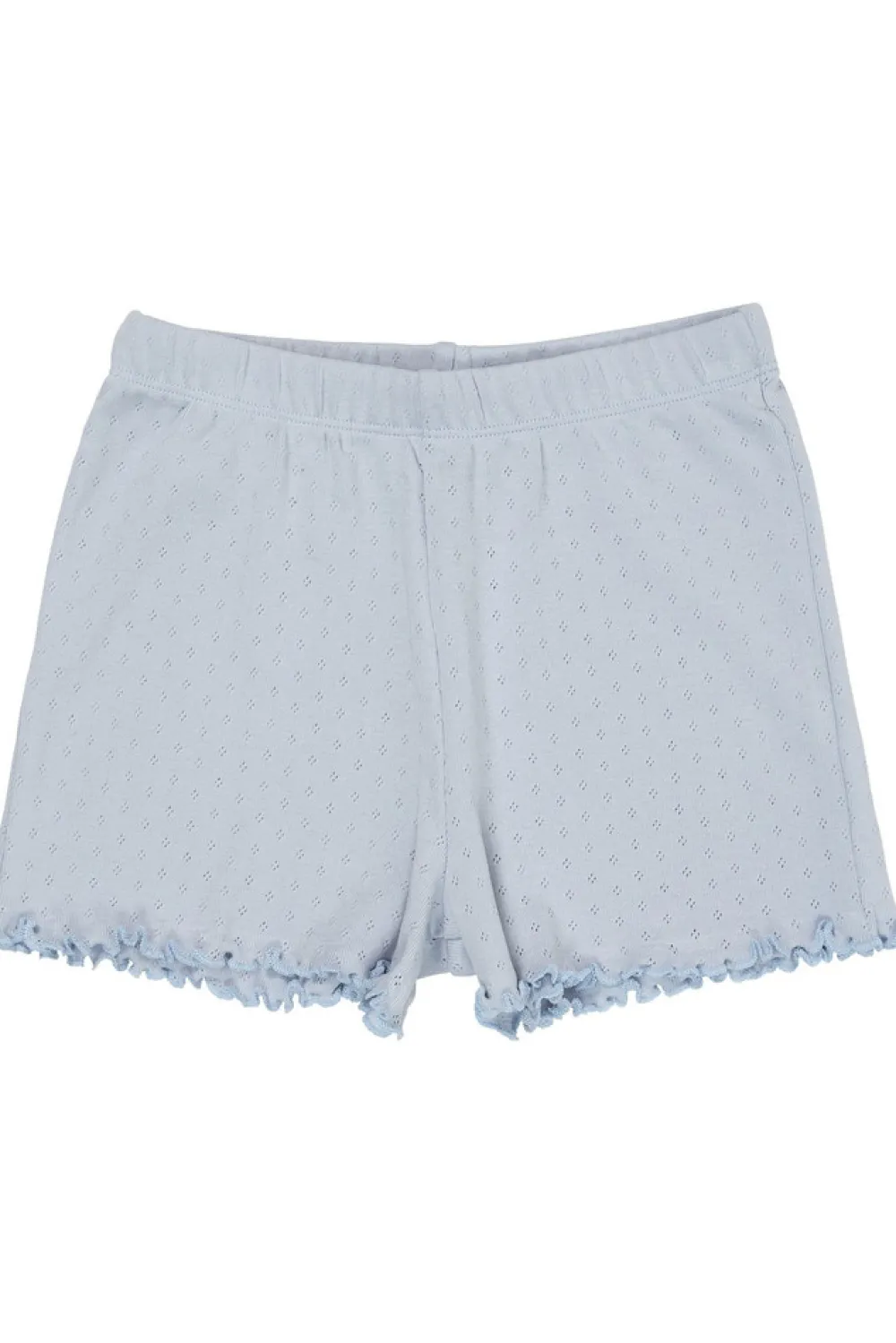 Copenhagen Colors Pointelle shorts - DUSTY BLUE- Shorts