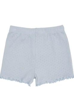 Copenhagen Colors Pointelle shorts - DUSTY BLUE- Shorts