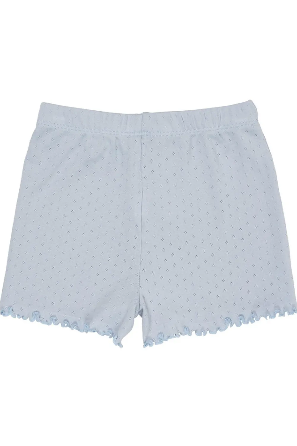 Copenhagen Colors Pointelle shorts - DUSTY BLUE- Shorts