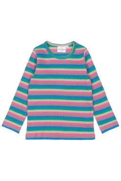The New Siblings Polly Rib Bluse - MULTI- Bluser