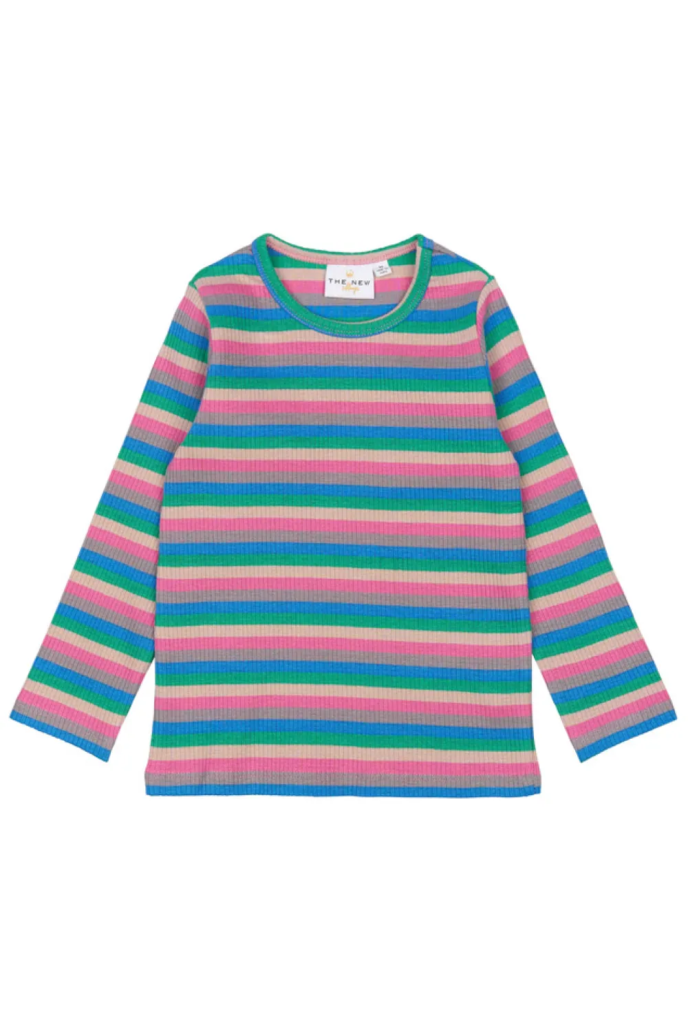The New Siblings Polly Rib Bluse - MULTI- Bluser