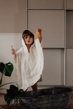 Vanilla COPENHAGEN Poncho - Vanilla Cream - Oeko-Tex-Børn Badeslag & Ponchoer