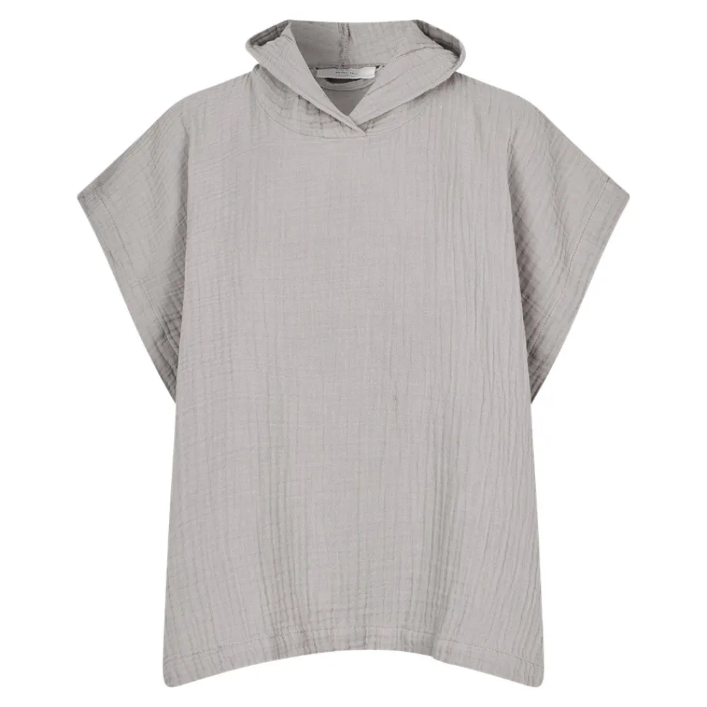 Lille Kanin Poncho, Brown Smoke, 1-3 år, 80/98-Børn Badeslag & Ponchoer