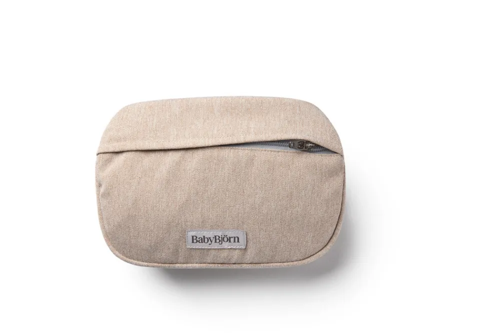 BabyBjörn Pose med lommer til Bæresele Vævet mélange, lys beige- Bæreseler & Vikler