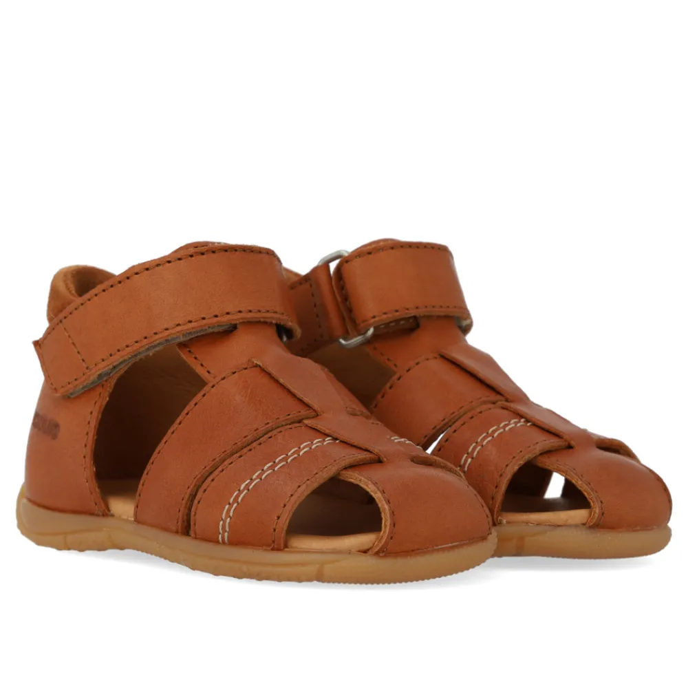 Angulus Prewalker sandal med velcro - Cognac/Cognac- Begyndersandaler|Begyndersandaler