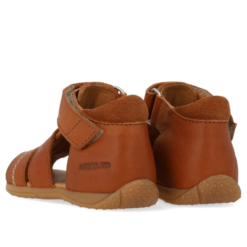 Angulus Prewalker sandal med velcro - Cognac/Cognac- Begyndersandaler|Begyndersandaler