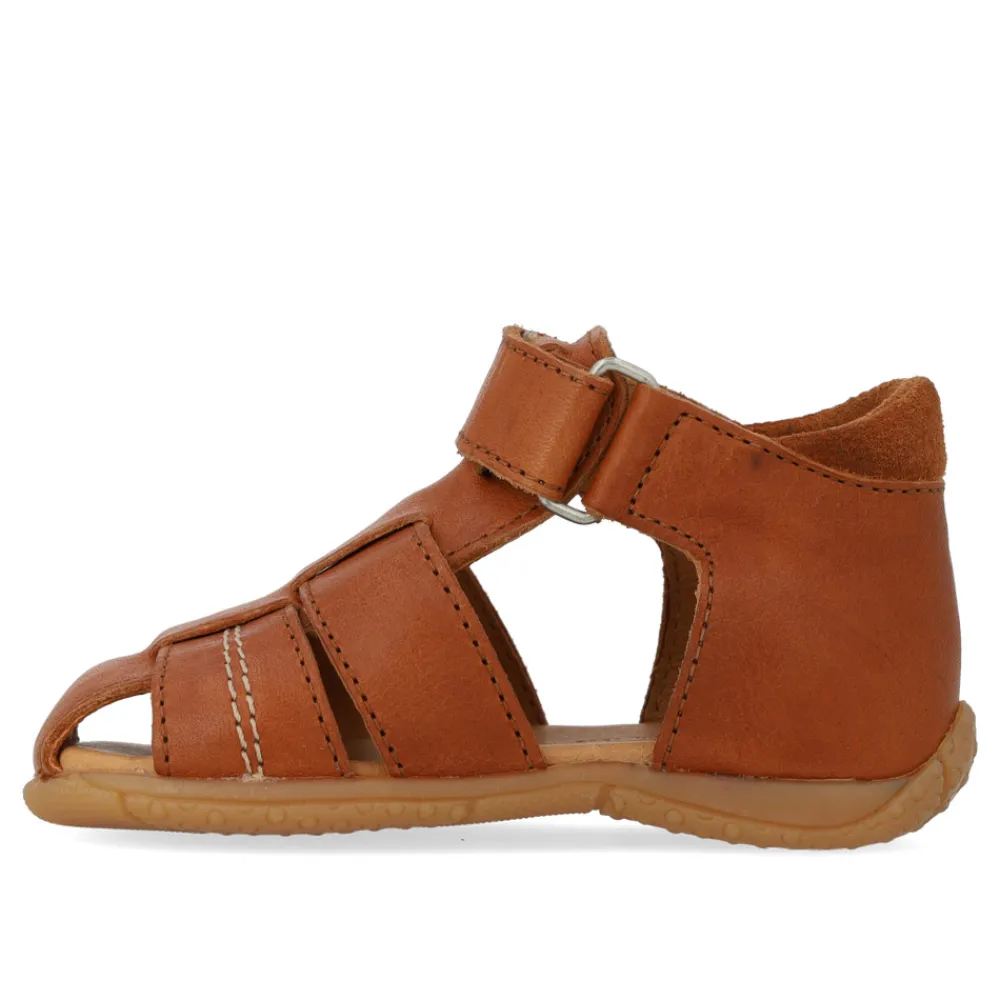 Angulus Prewalker sandal med velcro - Cognac/Cognac- Begyndersandaler|Begyndersandaler