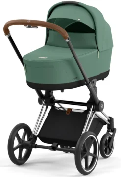 Cybex Priam Duovogn - leaf green/chrome brown- Kombivogne Med Flade Sæder