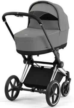 Cybex Priam Duovogn - mirage grey/chrome black- Kombivogne Med Flade Sæder