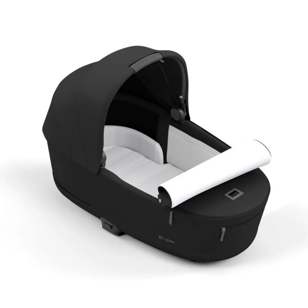 Cybex Priam Duovogn - sepia black/chrome black- Kombivogne Med Flade Sæder