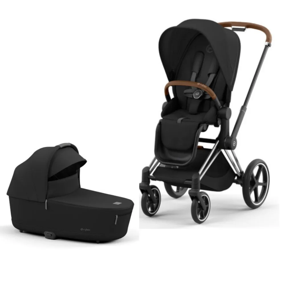 Cybex Priam Duovogn - sepia black/chrome brown- Kombivognspakker|Vognpakker