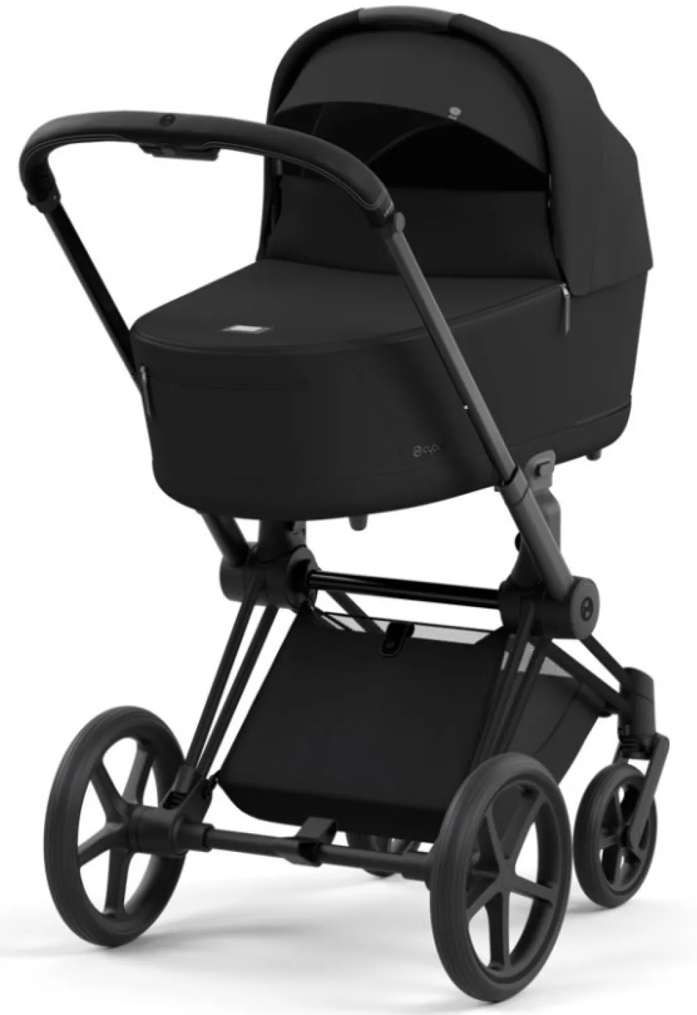 Cybex Priam Duovogn - sepia black/matt black- Kombivogne Med Flade Sæder