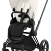 Cybex Priam klapvogn - off white/matt black- Klapvogne Med Flade Sæder