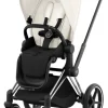 Cybex Priam klapvogn - off white/chrome black- Klapvogne Med Flade Sæder