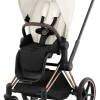 Cybex Priam klapvogn - off white/rosegold- Klapvogne Med Flade Sæder