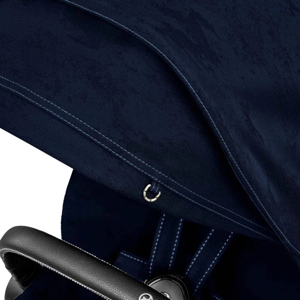 Cybex Priam klapvogn - Rebellious luxury denim blue/matt black- Klapvogne Med Flade Sæder