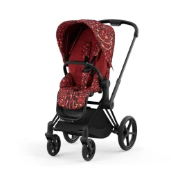 Cybex Priam klapvogn - rockstar/matt black- Klapvogne Med Flade Sæder