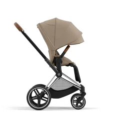 Cybex Priam klapvogn inkl. cloud T og base - cozy beige/chrome brown PLUS- Klapvogne Med Flade Sæder