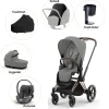Cybex Priam pakke - mirage grey/rosegold PLUS- Kombivognspakker