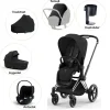 Cybex Priam pakke - sepia black/chrome black PLUS- Kombivognspakker