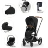 Cybex Priam pakke - sepia black/chrome brown- Kombivognspakker