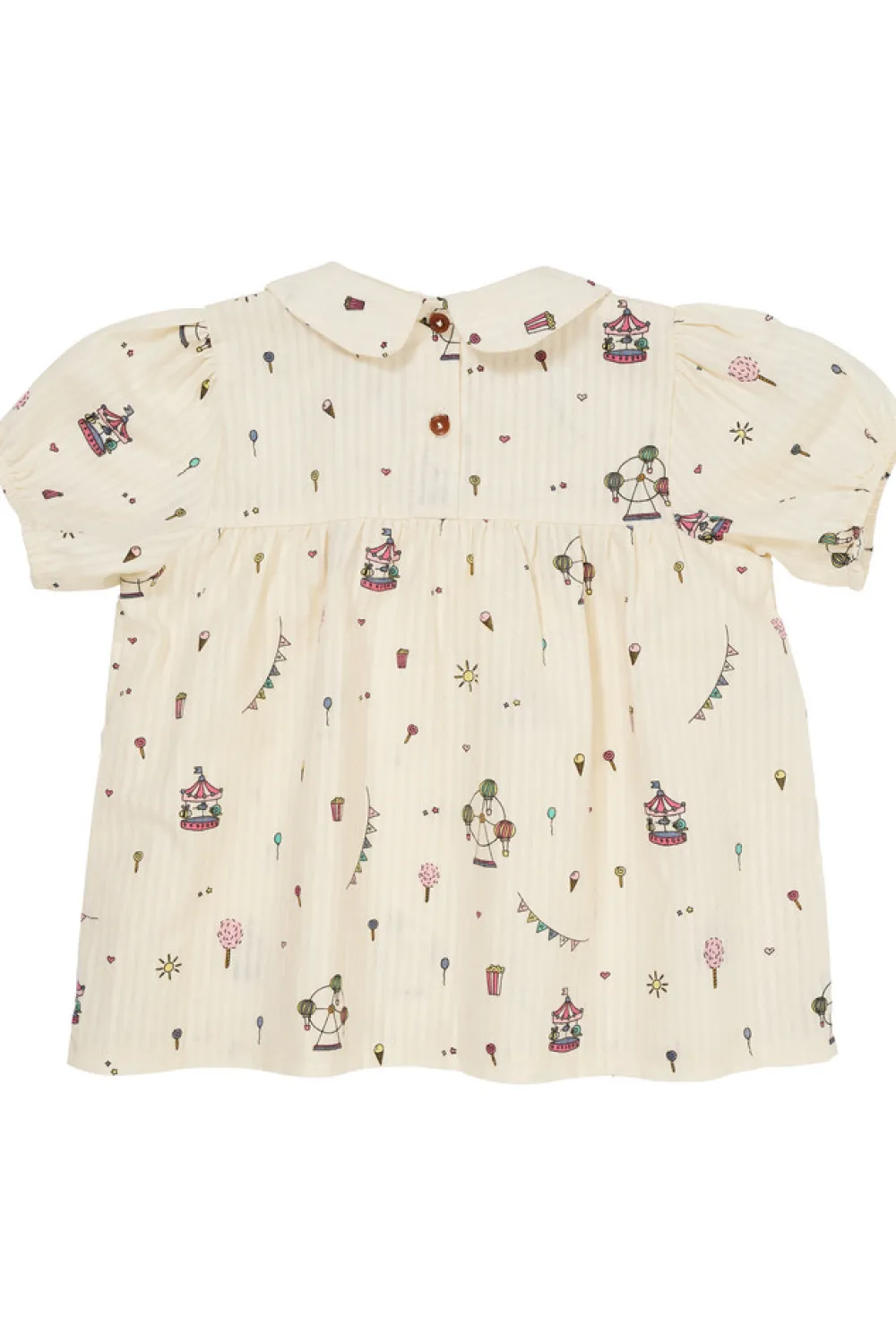 Copenhagen Colors Printed bluse m. krave - TIVOLI- Bluser