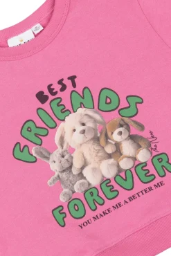 The New Siblings Priya Sweatshirt - IBIS ROSE- Cardigans, Veste & Trøjer