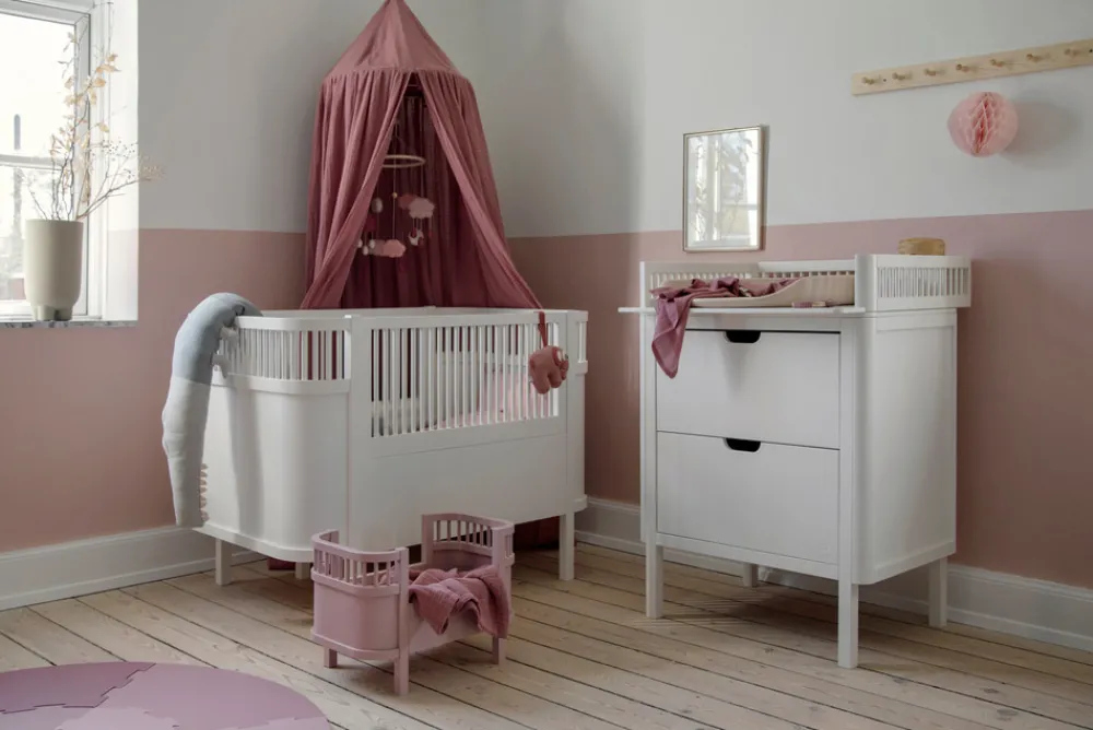 Sebra Puslebord med skuffer - hvid FSC®-Børn Pusleborde|Pusleborde